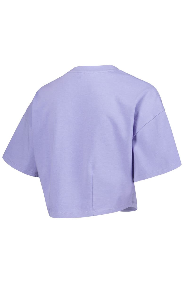 LUSSO Men's Lusso Purple Phoenix Suns Nola Faded Tonal Cropped T-Shirt, Alternate, color, Purple