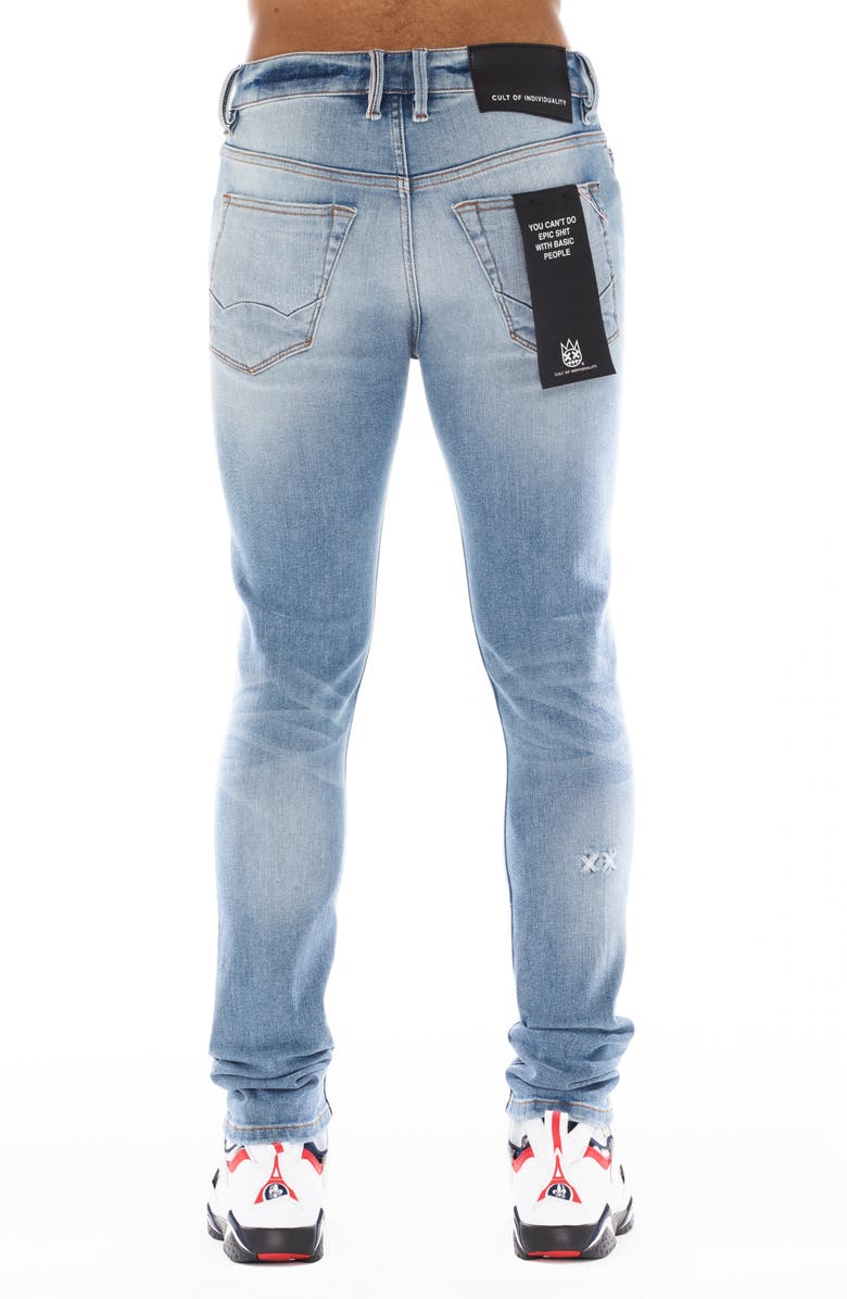 Cult of Individuality Punk Superskinny Jeans, Alternate, color, Light Sand
