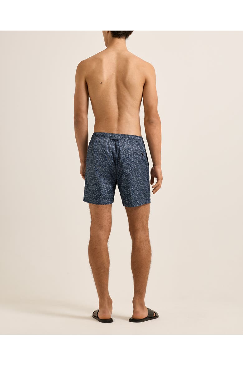 Bulldog Drawcord Mid Length Swim Shorts, Alternate, color, NIGHT IRIS