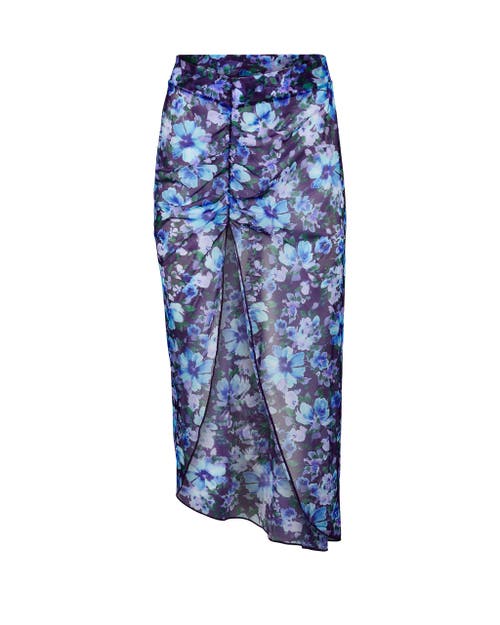 Shop Adore Me Nirina Swimwear Sarong Bottom In Floral Purple