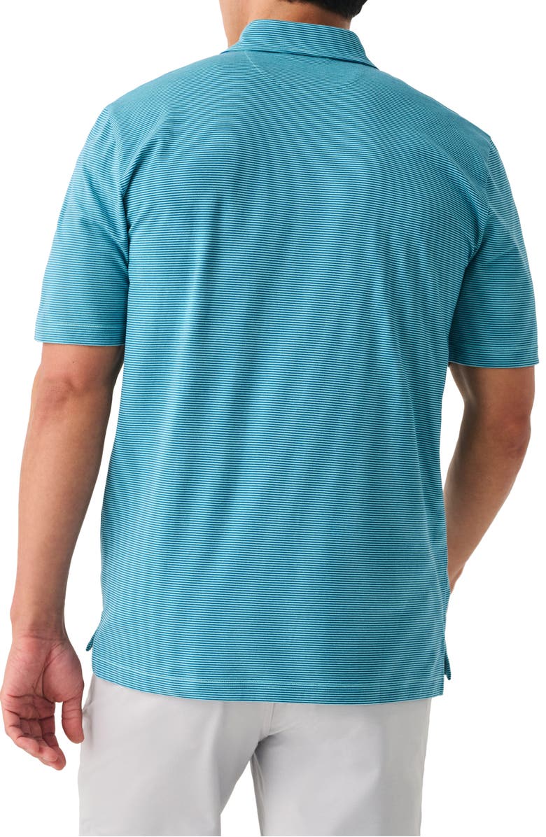 Faherty Movement Stripe Piqué Polo, Alternate, color, 