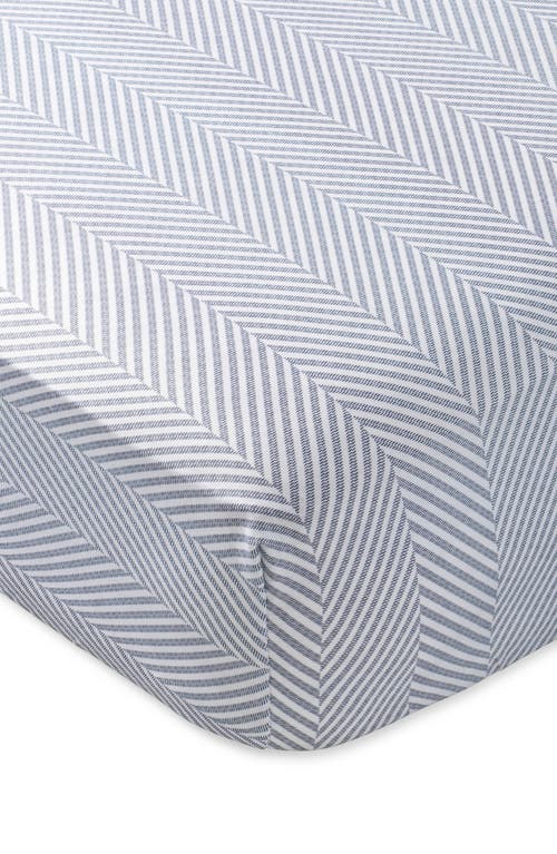 Domani Home Cotton Crib Sheet In Leze Blue