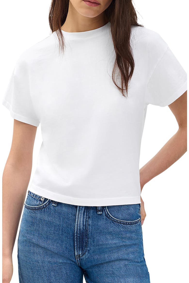 Kelley Boxy Cotton Jersey T-Shirt, Alternate, color, WHITE