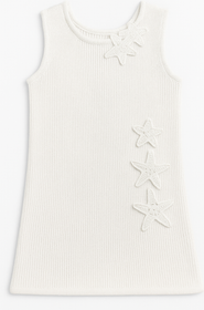 Limeapple Crochet Knit Summer Shift Dress