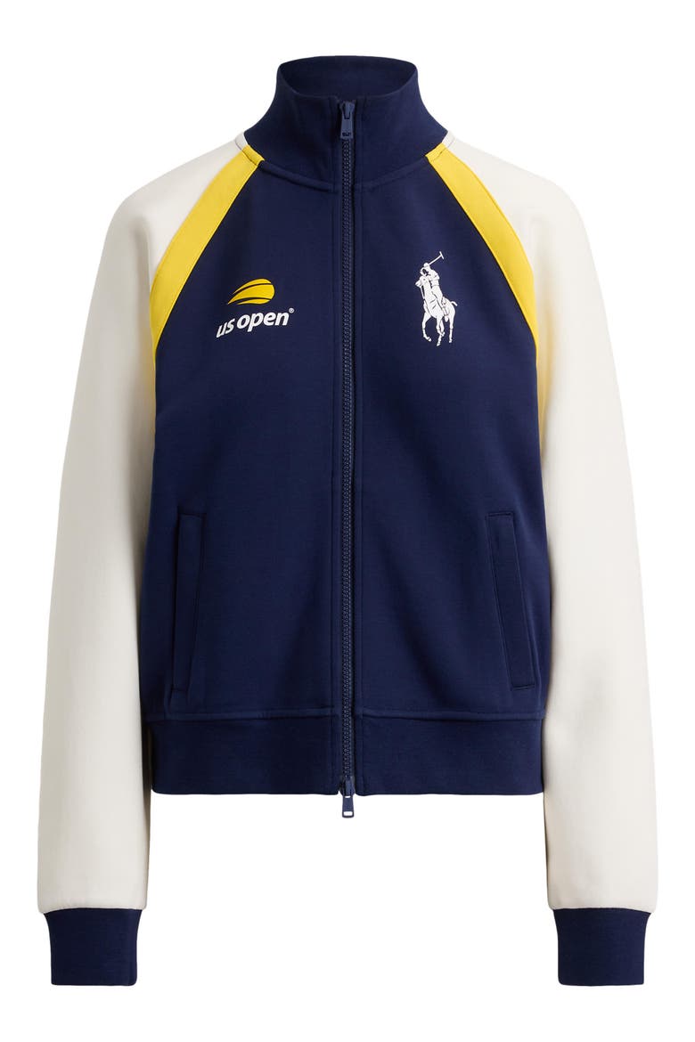 US Open® Collection Double Knit Logo Graphic Two Way Zip Sweatshirt, Alternate, color, MULTI