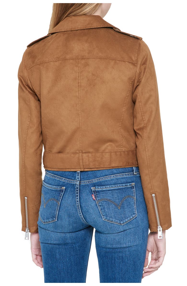 Levi's<sup>®</sup> Faux Suede Moto Jacket, Alternate, color,