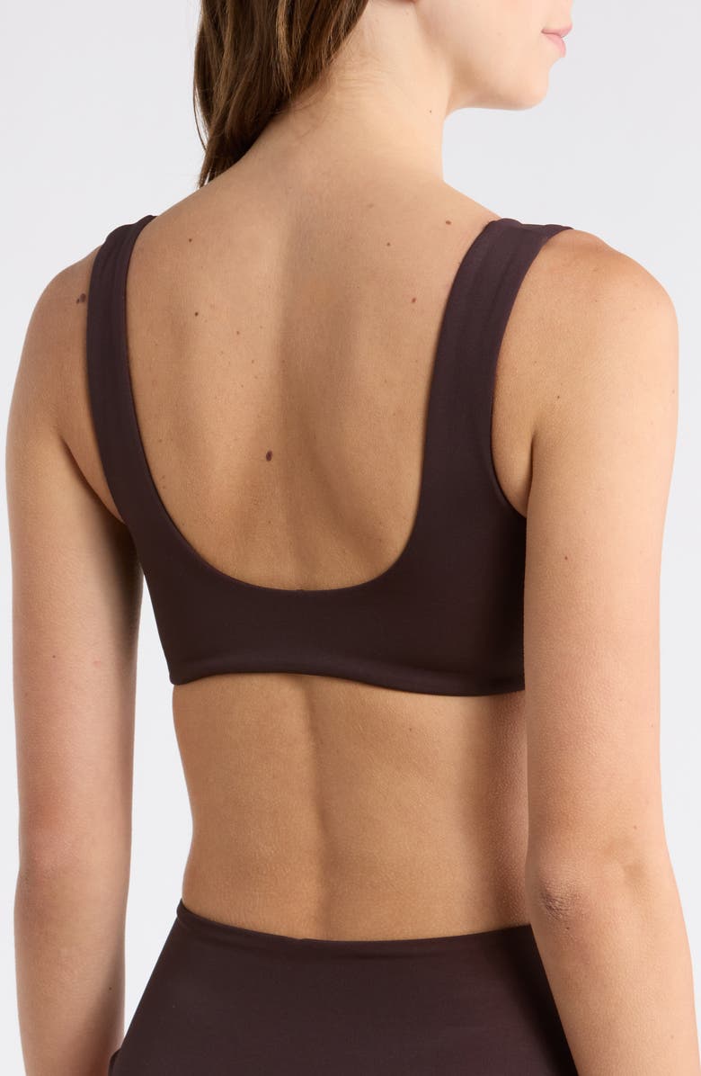 LEFT ON FRIDAY Streamline Bikini Top, Alternate, color, Cold Brew Brown