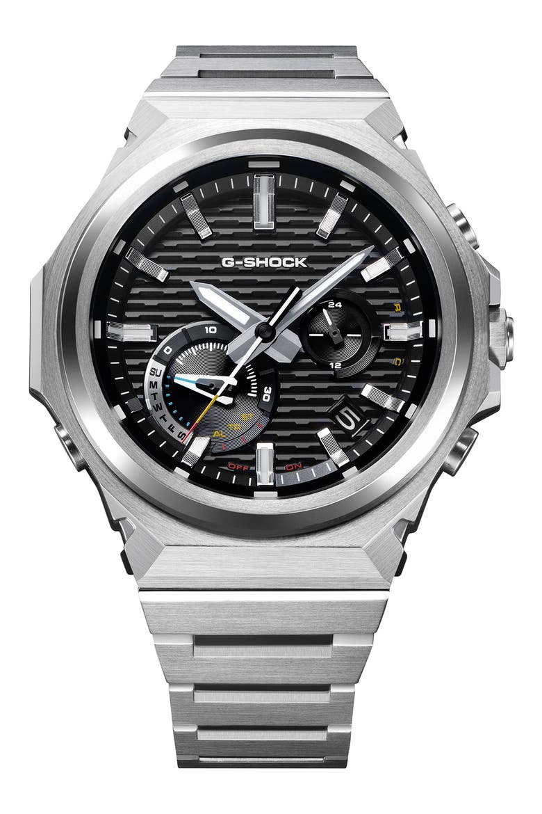 GST-B1000D-2A Black Smartphone Linked Solar Bracelet Watch, 46.9mm