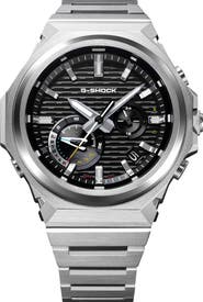 GST-B1000D-2A Black Smartphone Linked Solar Bracelet Watch, 46.9mm