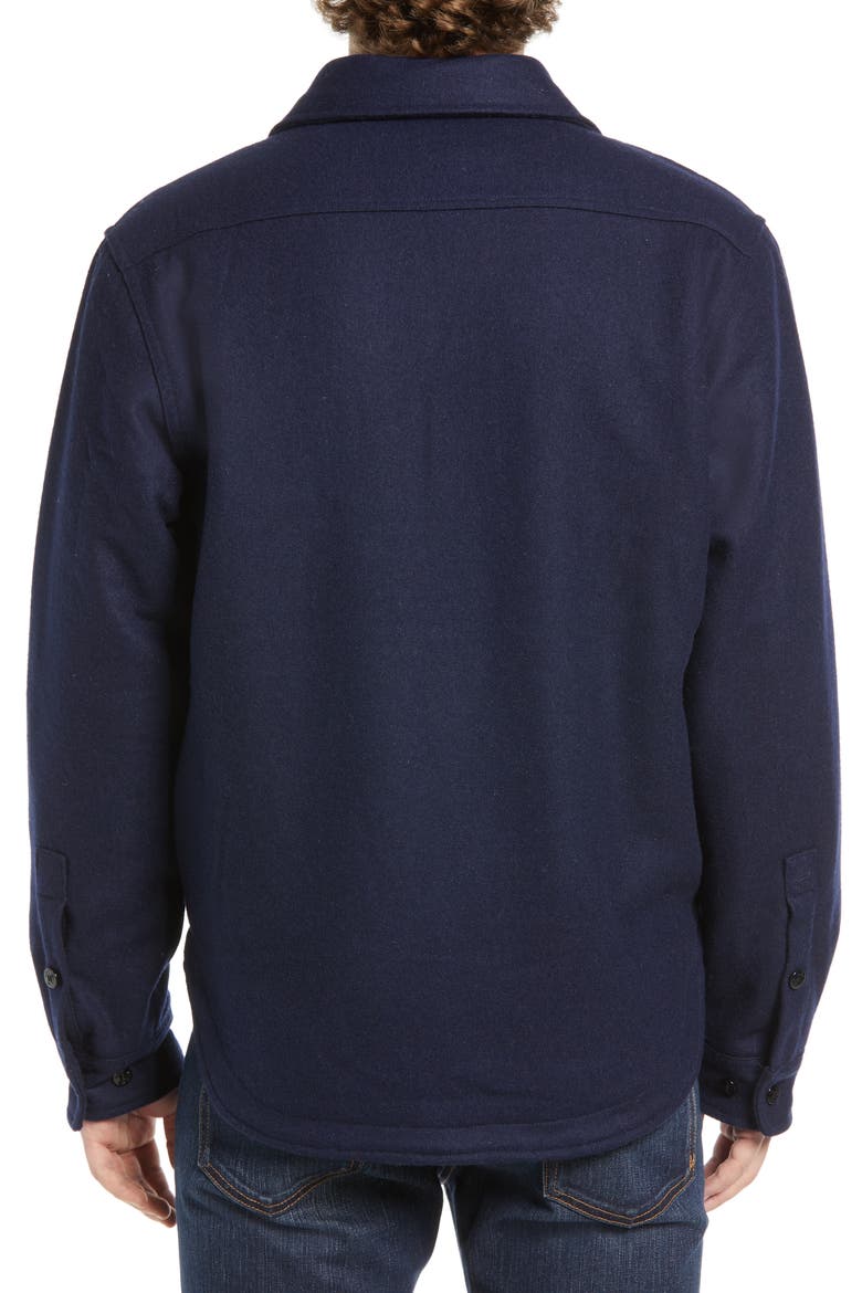 Wool Blend Shirt Jacket, Alternate, color, BLUE