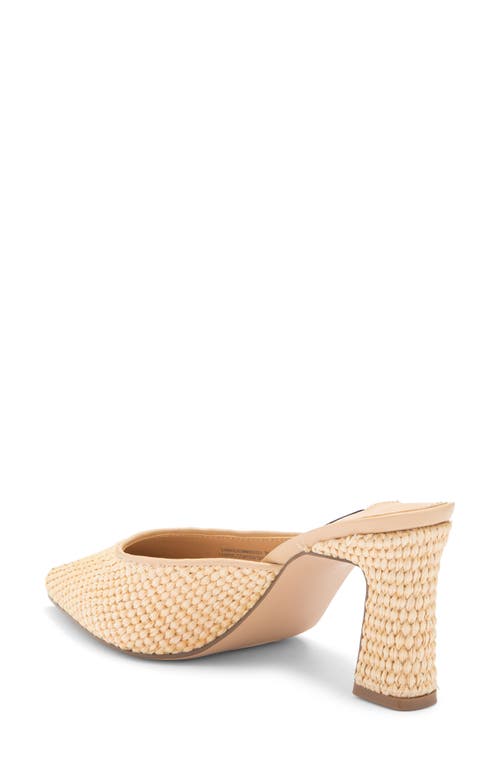 Steve Madden Emmie Pointed Toe Mule In Natural Raffia