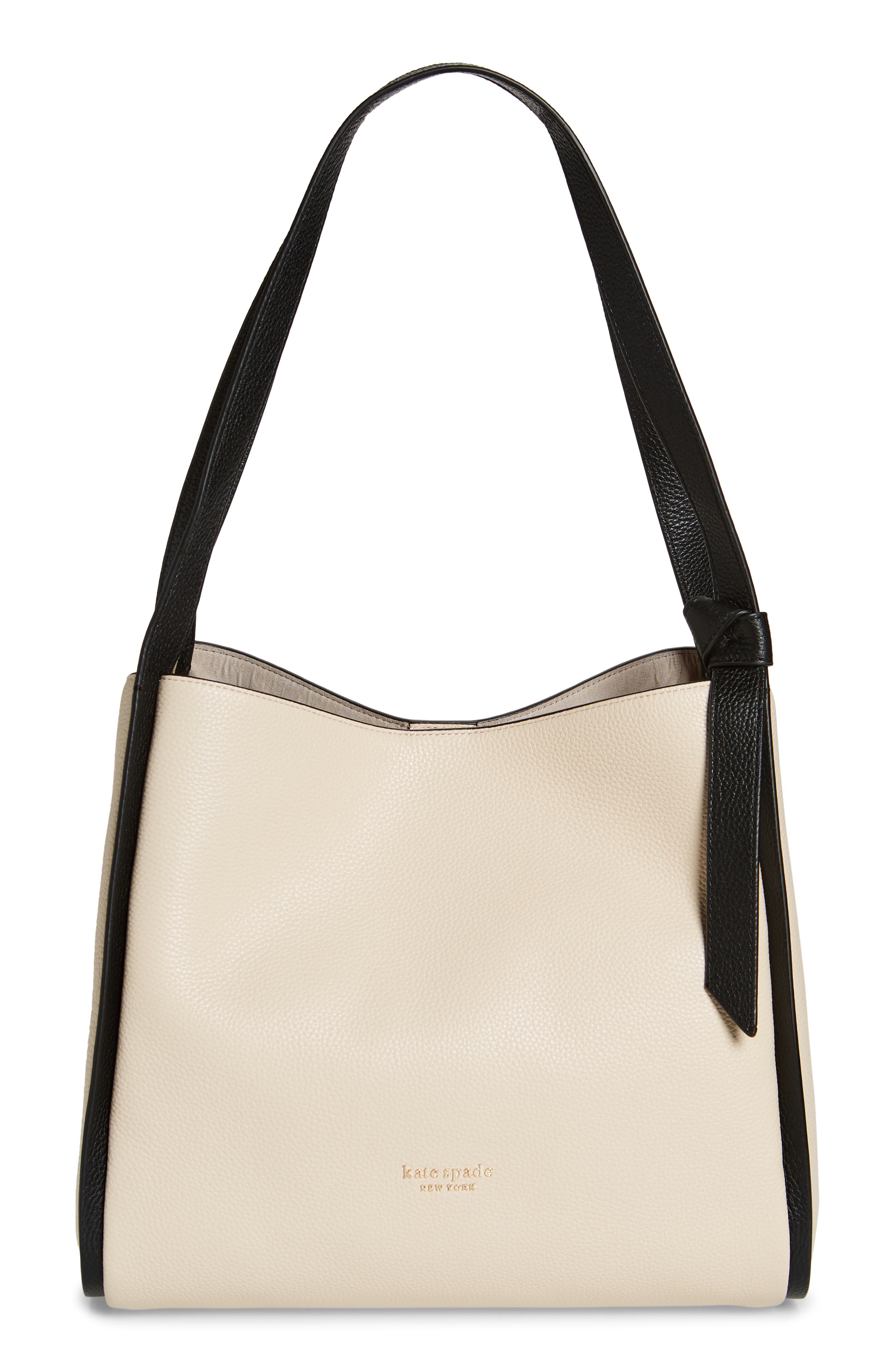 Kate Spade New York knott colorblocked pebble leather tote, Main, color, 