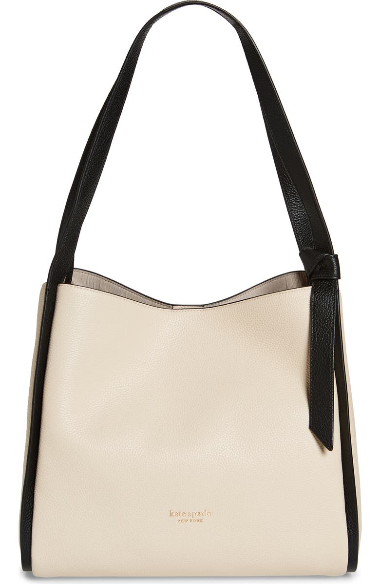 Kate Spade New York knott colorblocked pebble leather tote, Main, color,