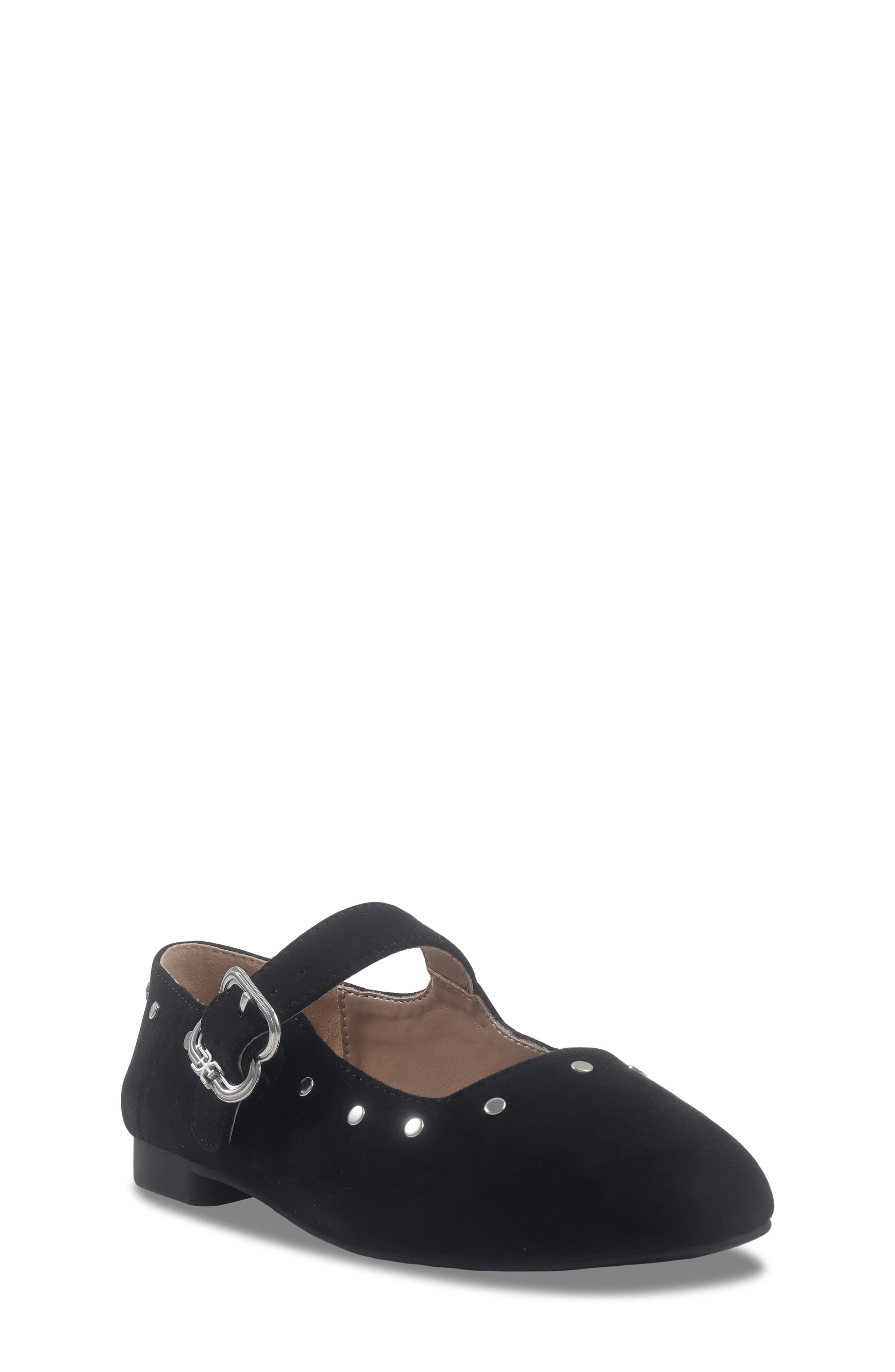 Kids' Maeve Michaela Mary Jane Flat, Main, color, BLACK