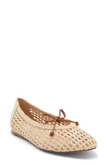 Steve Madden Leelo Woven Flat in Natural at Nordstrom Rack, Size 9.5