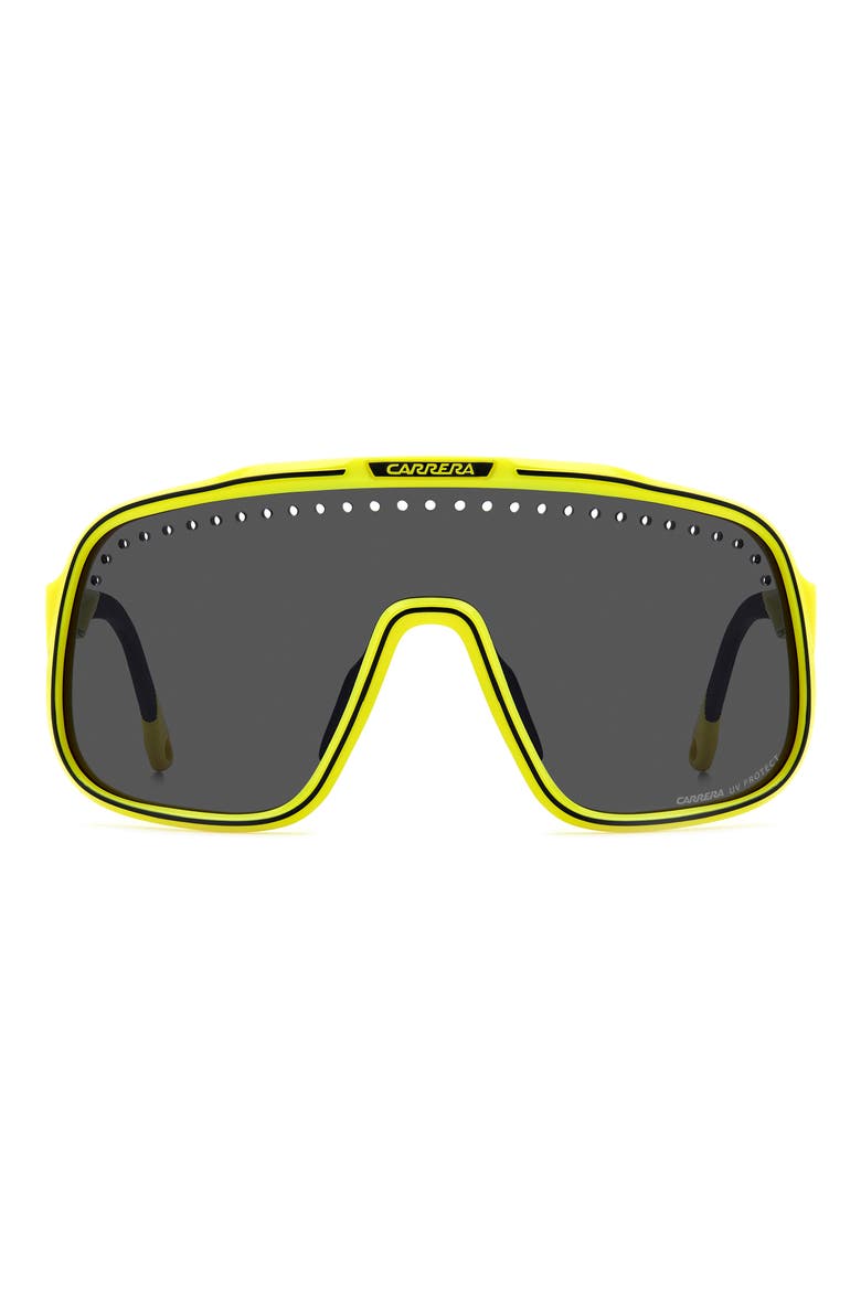 C Sport 99mm Mask Shield Sunglasses, Main, color, YELLOW BLACK/ GREY