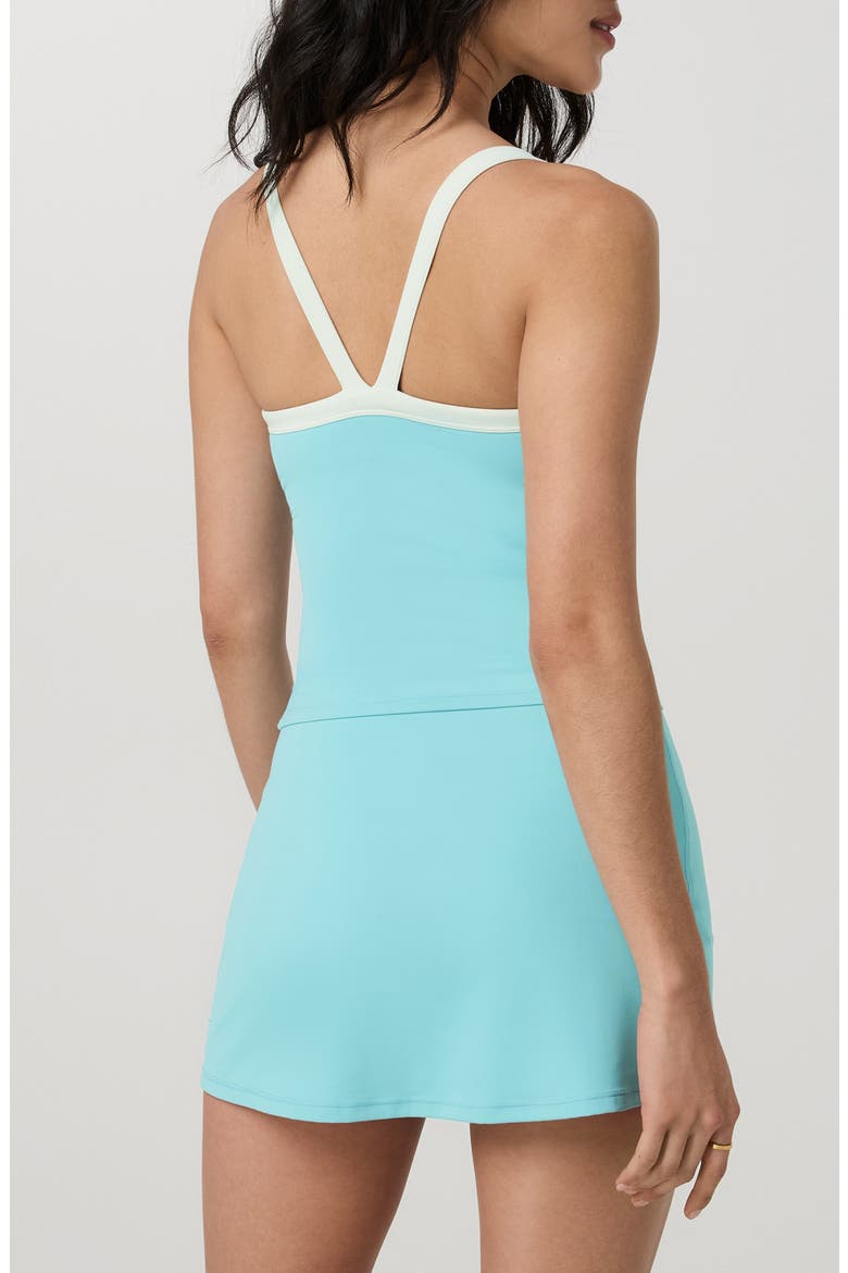 AllTheForm V-Neck Performance Tank, Alternate, color, SEA FOLLY