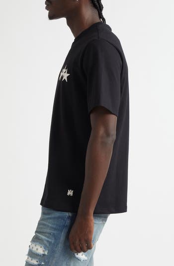 3-Star Appliqué Cotton T-Shirt