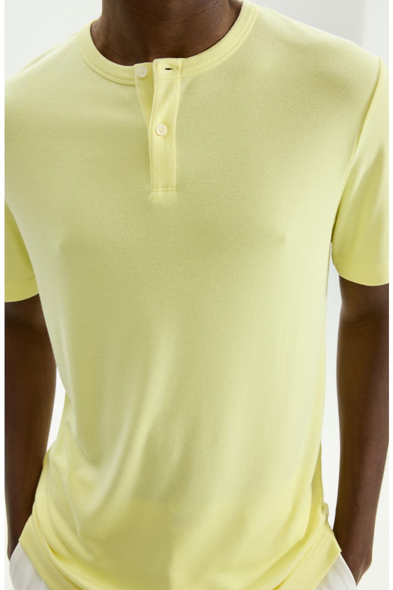 Gaskell Solid Henley, Alternate, color, CITRUS