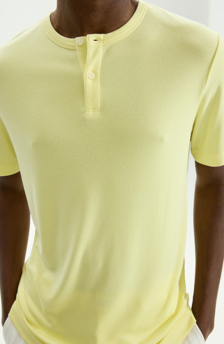 Theory Gaskell Solid Henley, Alternate, color, Citrus