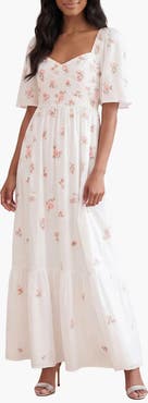 Needle & Thread Flora Ditsy Cotton Ankle Gown