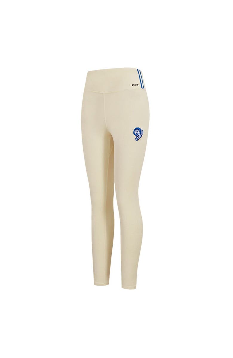 PRO STANDARD Women's Pro Standard Cream Los Angeles Rams Retro Classic Jersey Leggings, Alternate, color, Cream