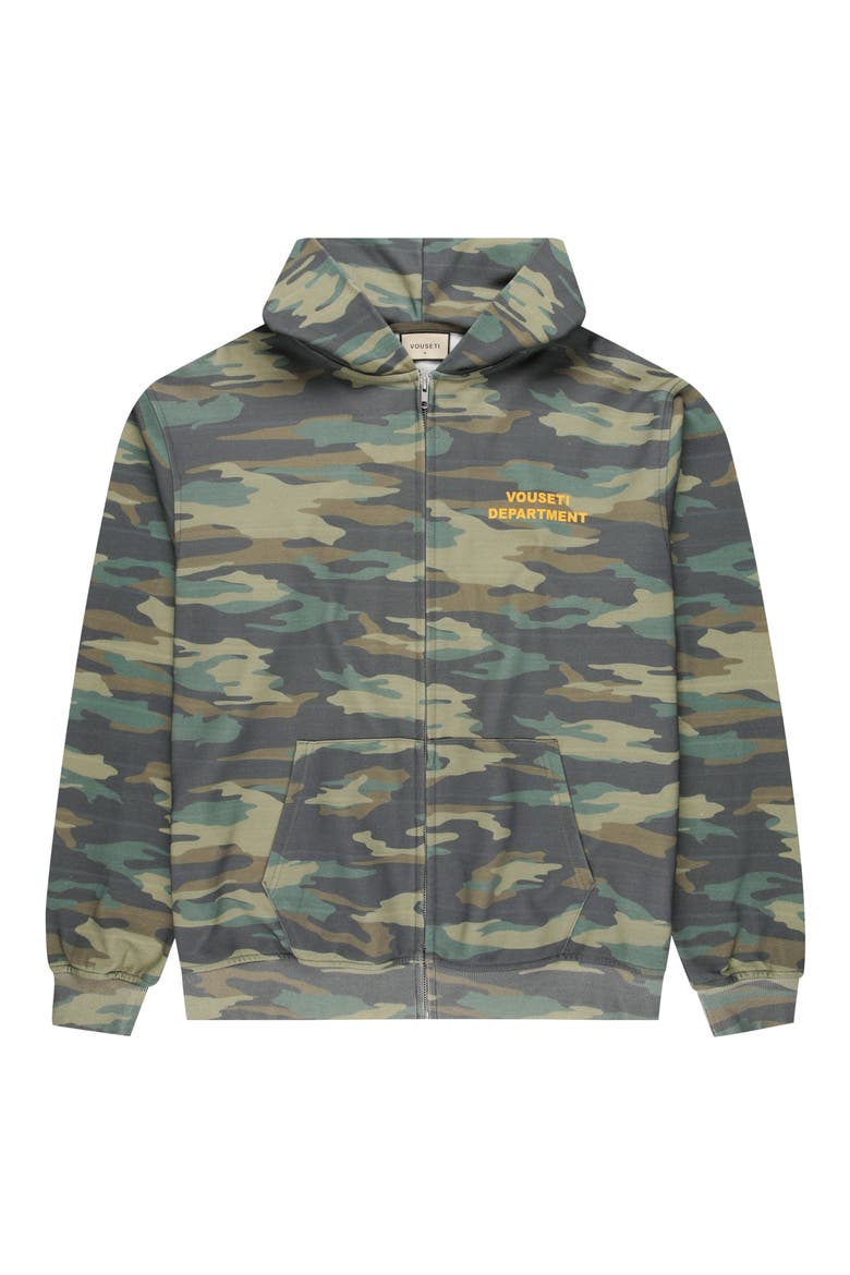 Department Camouflage Zip Hoodie, Alternate, color, CAMO PRINT