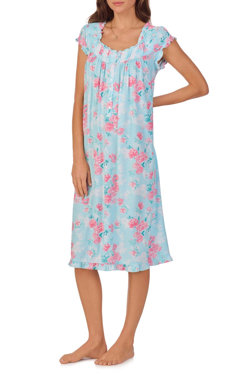 Eileen West Cap Sleeve Waltz Nightgown, Alternate, color,