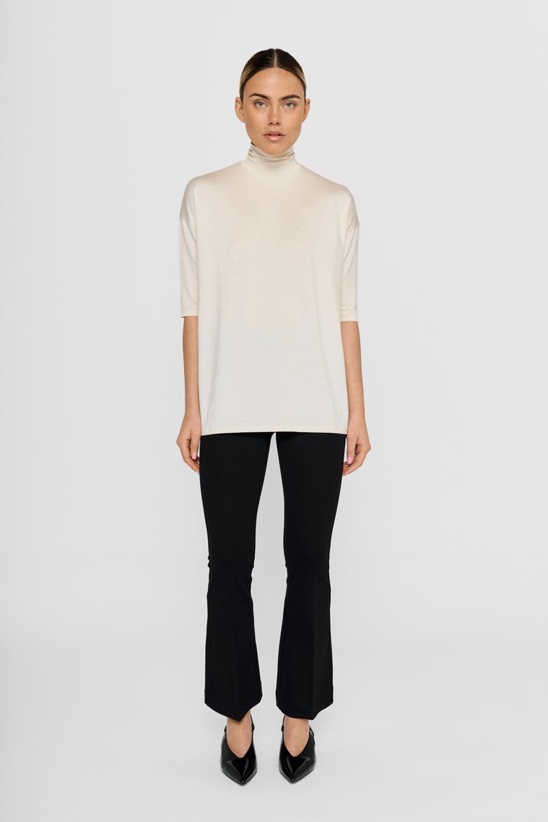 Tomasine Jersey Turtleneck Top, Alternate, color, Paper