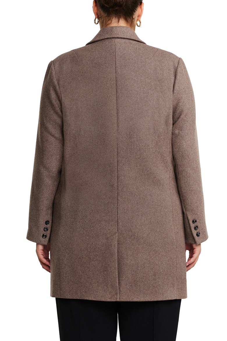 Redford Double Breasted Coat, Alternate, color, MOCHA