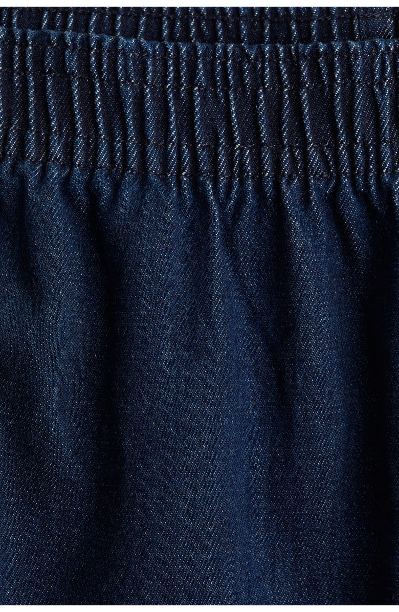 H&M Pull-on Denim Trousers, Alternate, color, Dark Denim Blue