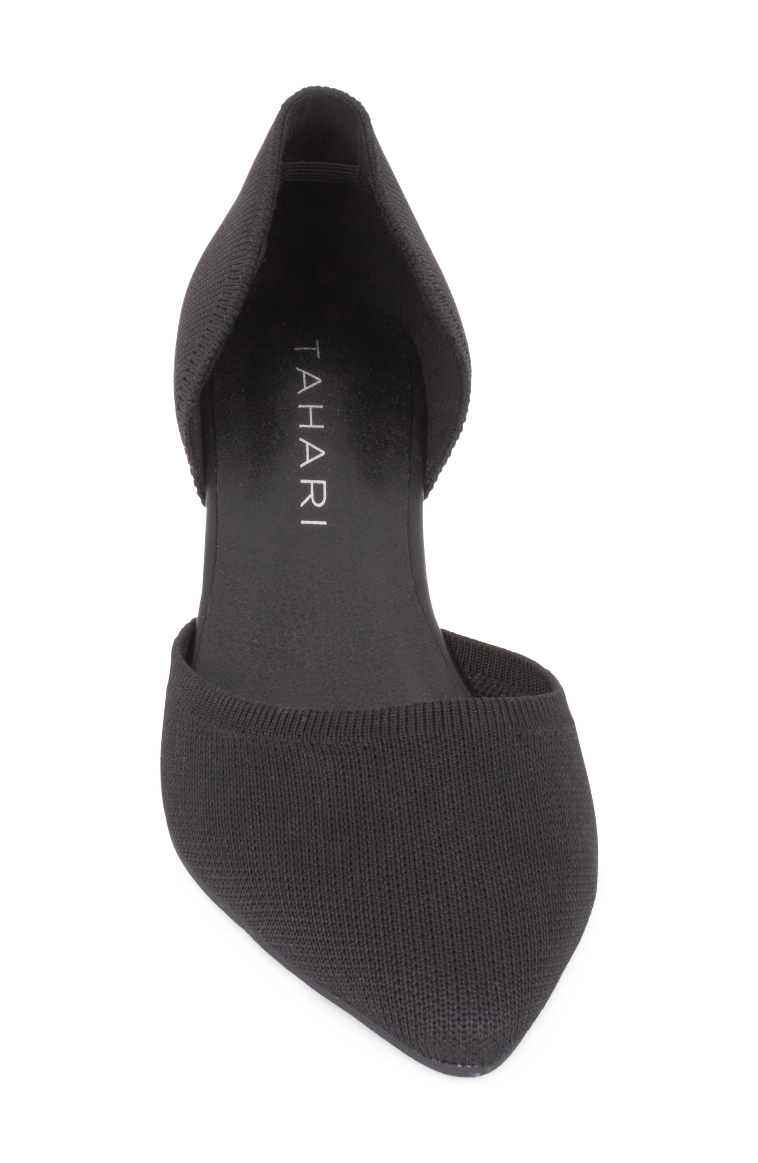 Tahari Moreno Half d'Orsay Pump, Alternate, color, Black