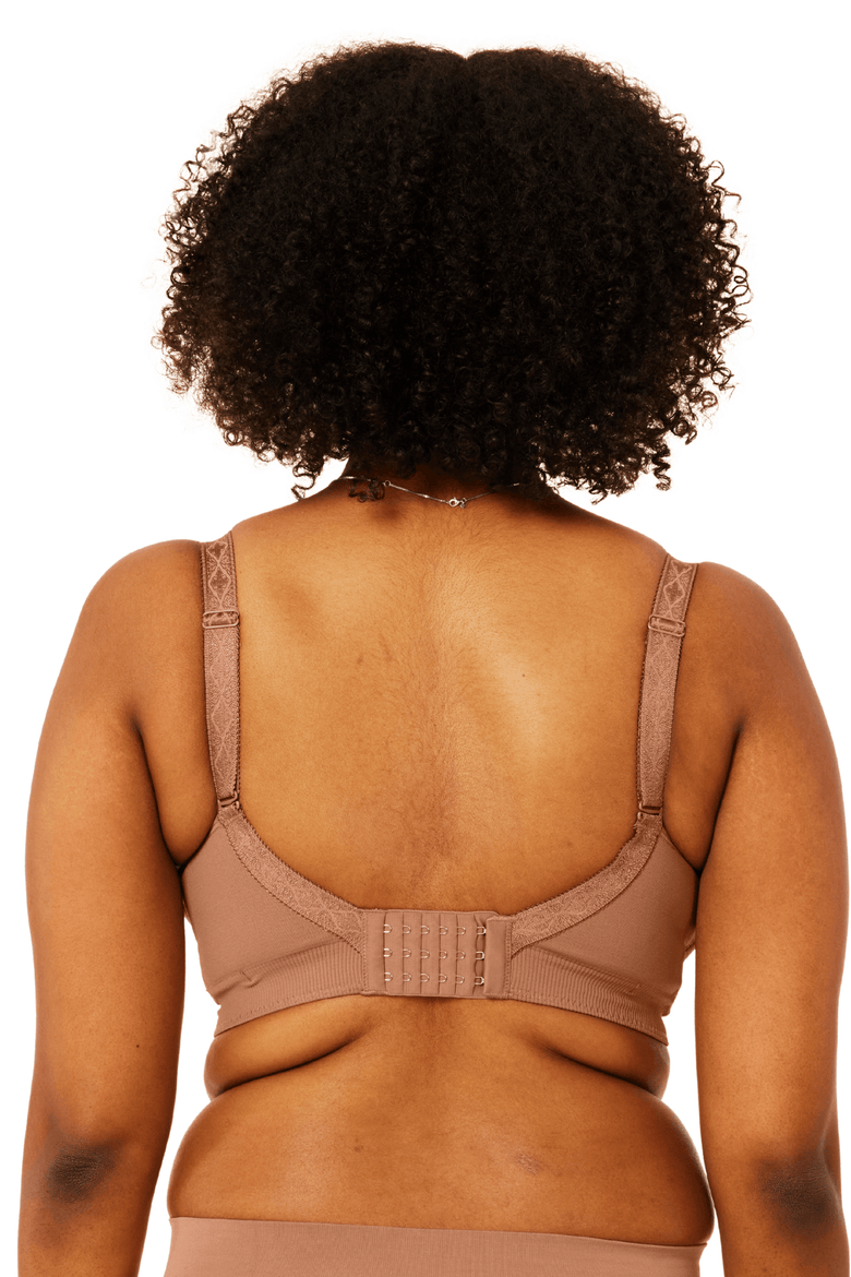 Basic Fuller Bust Wire-Free Bra, Alternate, color, Clay