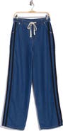WAYF Side Stripe Wide Leg Jeans