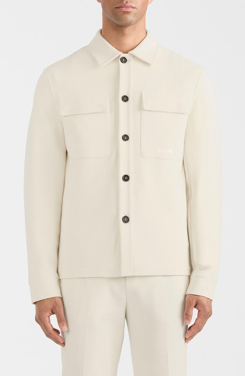 Mackage Porter Organic Cotton Blend Jacket, Main, color, Cream