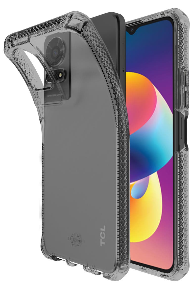 Spectrum_R Clear Case for TCL Scarab Pro, Alternate, color, Black