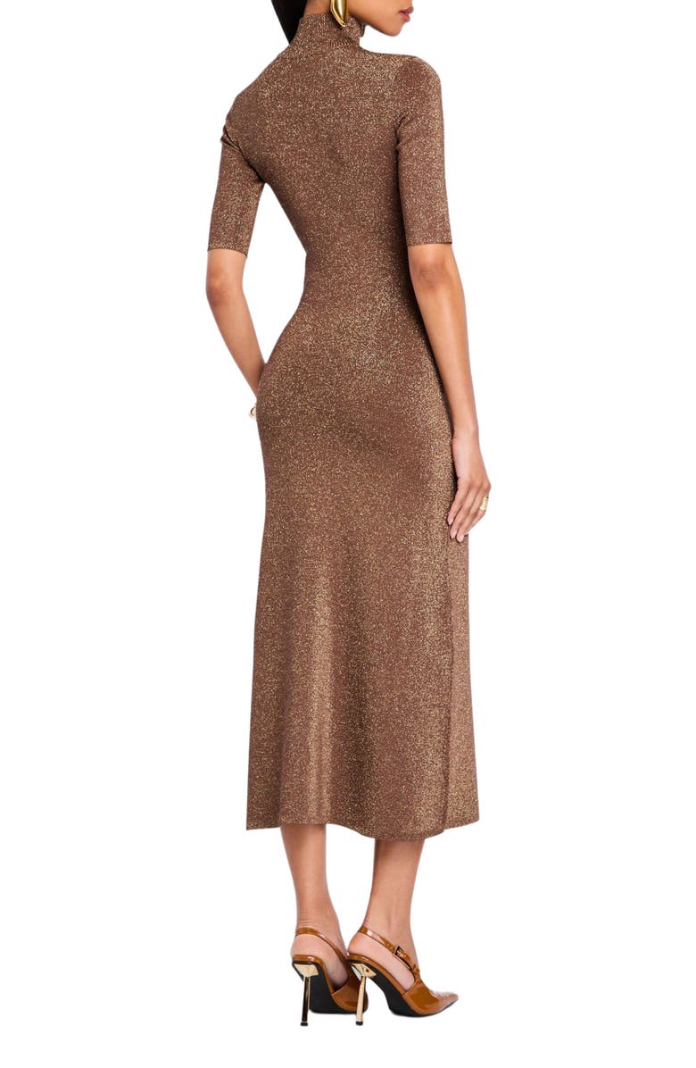 Retrofête Maribel Metallic Knit Dress, Alternate, color, 
