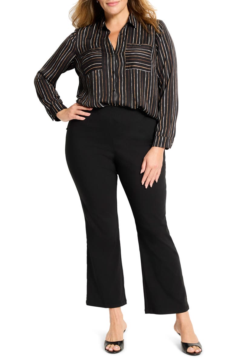NIC+ZOE Wonderstretch Berkeley Bootcut Pants, Alternate, color, Black Onyx
