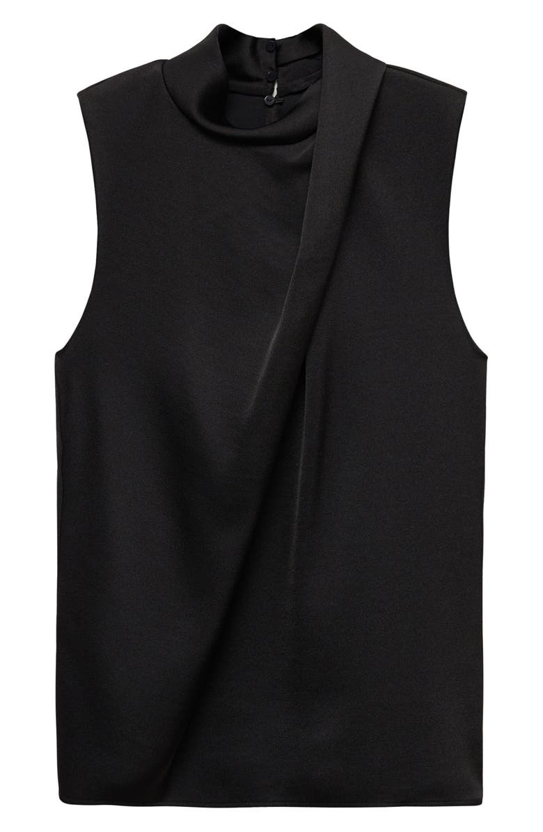 MANGO Draped Satin Top, Alternate, color, 