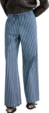 MANGO Drawstring Straight Leg Pants