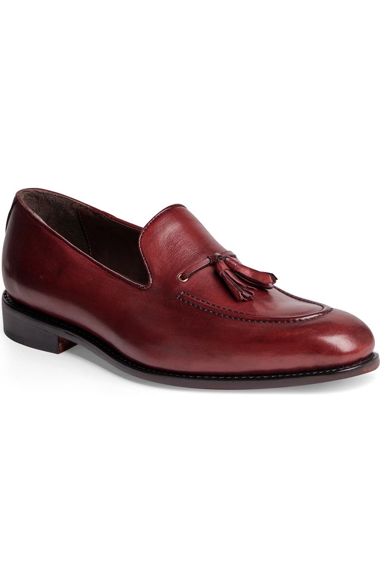 Anthony Veer Kennedy Tassel Loafer, Main, color, Oxblood