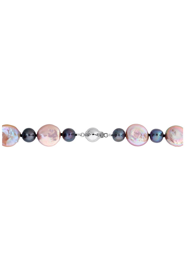 13-13.5mm Pink Freshwater Cultured Pearl Necklace, Alternate, color, PINK MULTICOLOR