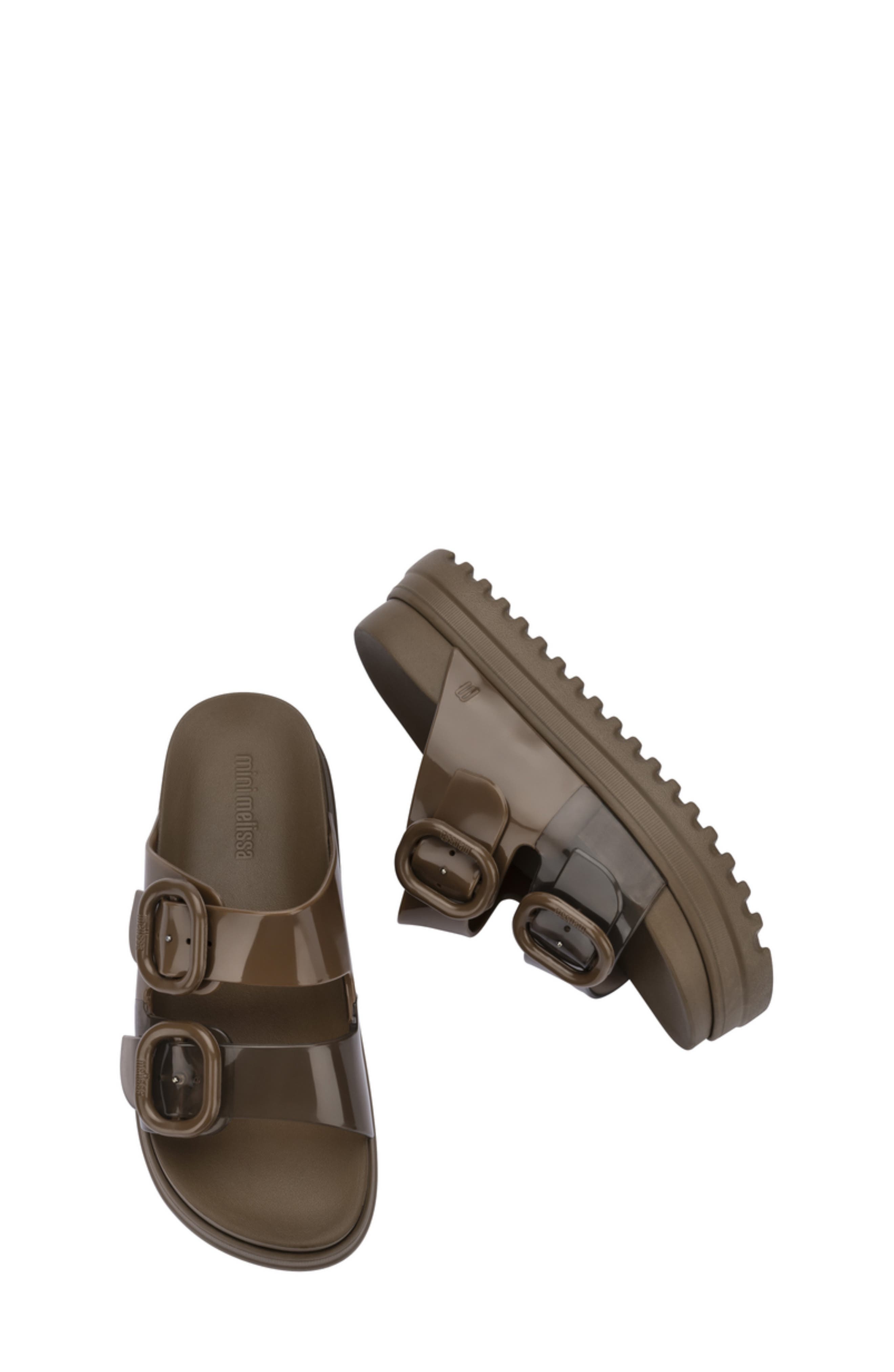 Mini Melissa Kids' Cozy Platform Slide Sandal, Alternate, color, 