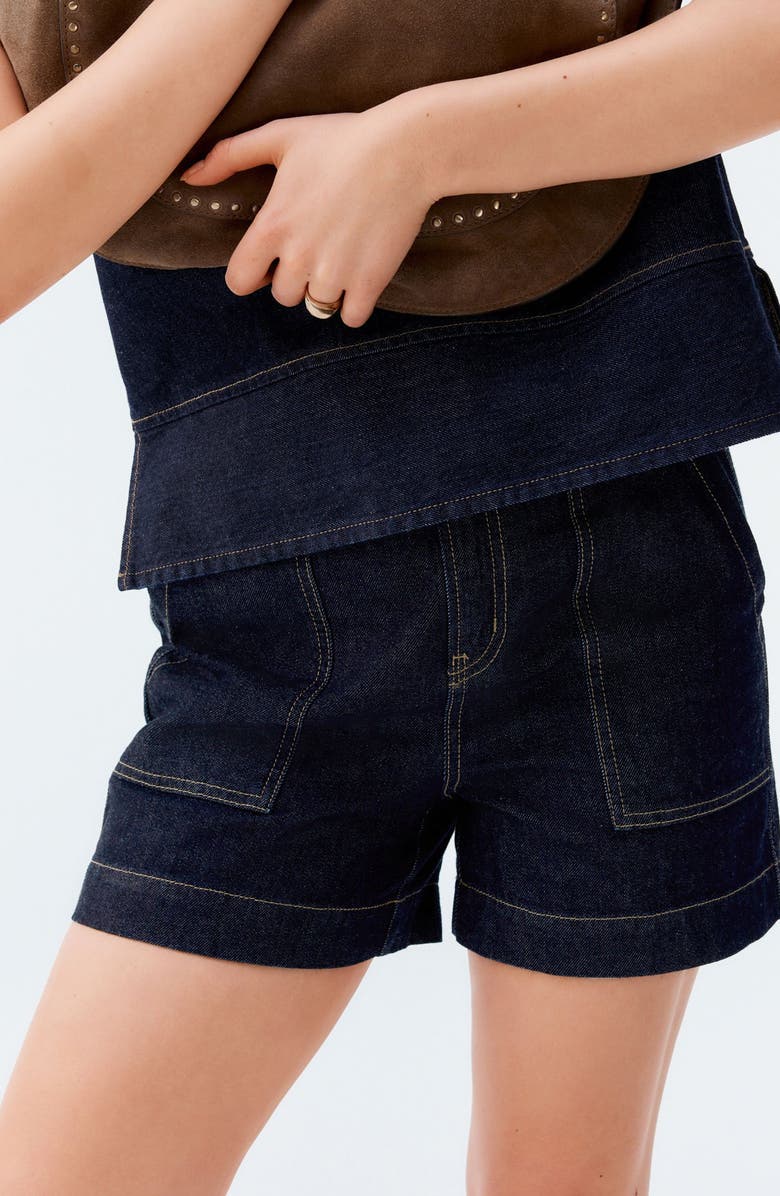 NEXT Utility Denim Shorts, Main, color, 