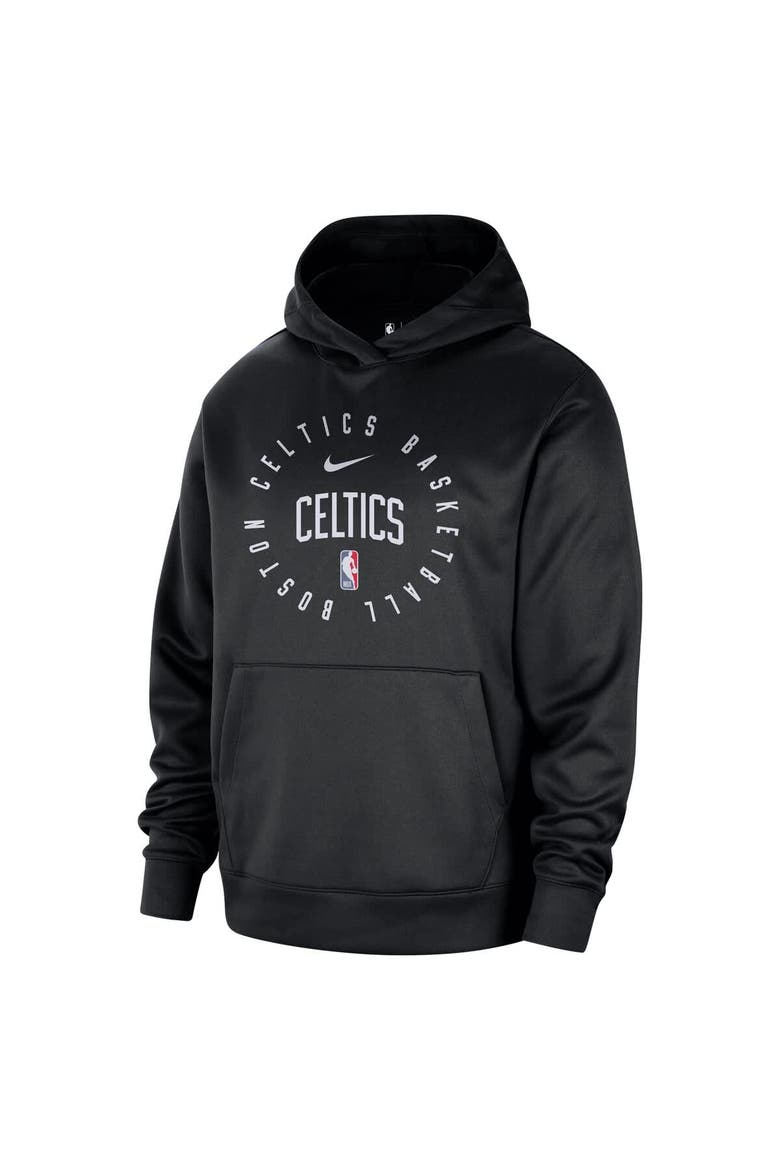 Men's Nike Black Boston Celtics 2024/25 Spotlight On-Court Practice Performance Pullover Hoodie, Alternate, color, Black