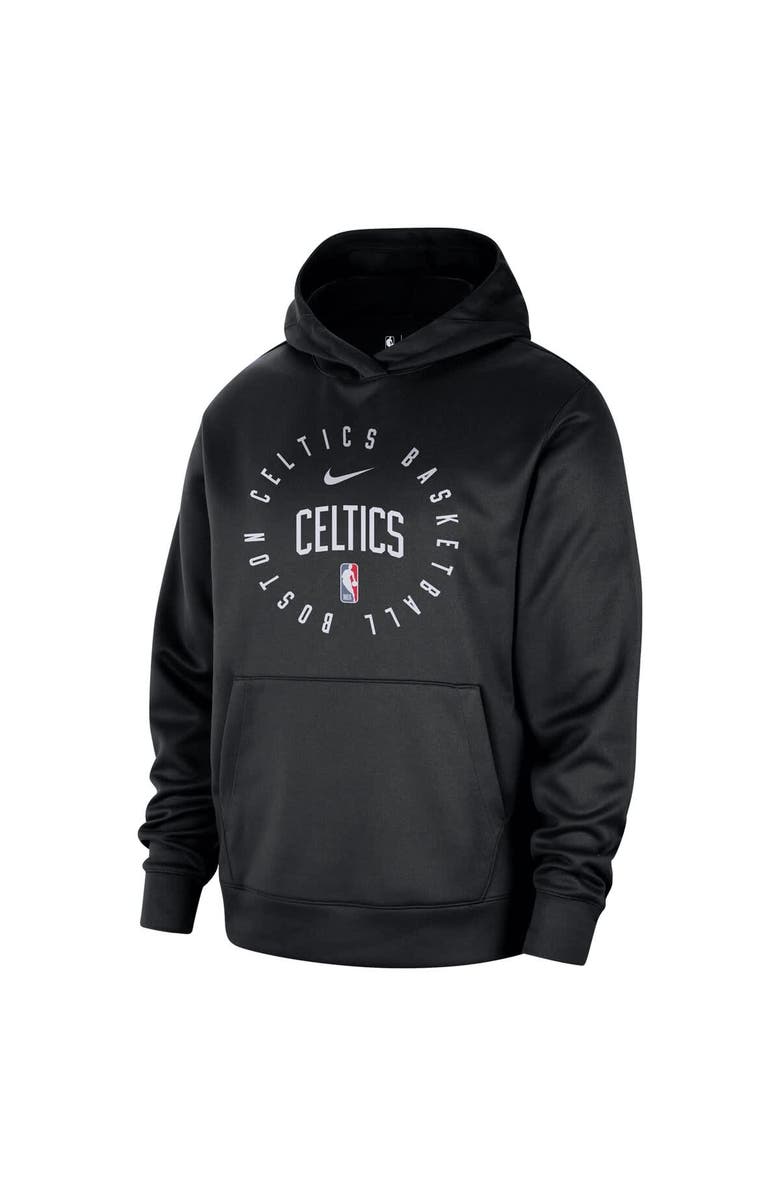 Nike Men's Nike Black Boston Celtics 2024/25 Spotlight On-Court Practice Performance Pullover Hoodie, Alternate, color, Black