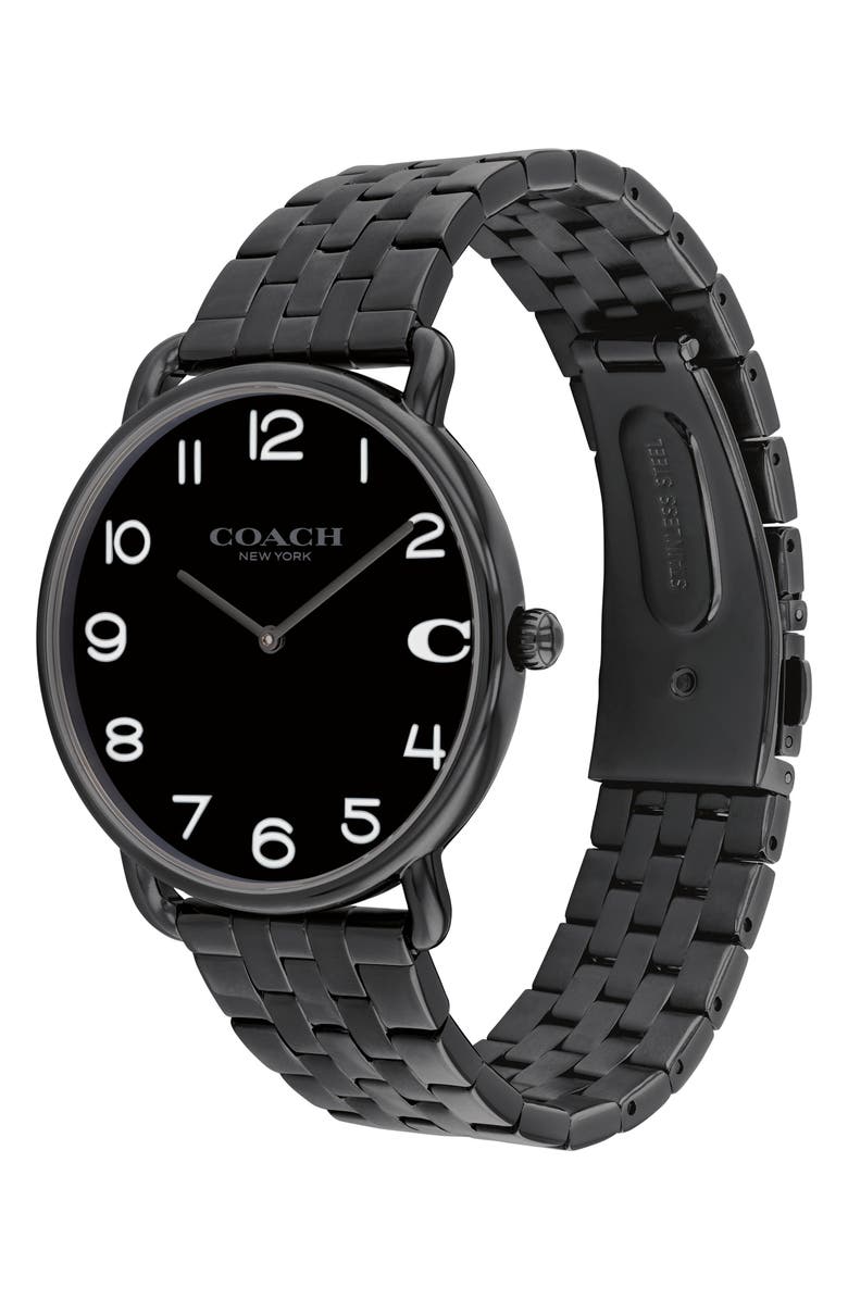COACH Elliot Bracelet Watch, 41mm, Alternate, color, Black