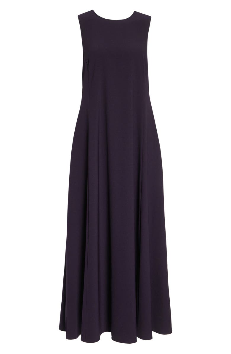 Emporio Armani Sleeveless Cady Maxi Dress, Alternate, color, Blackberry