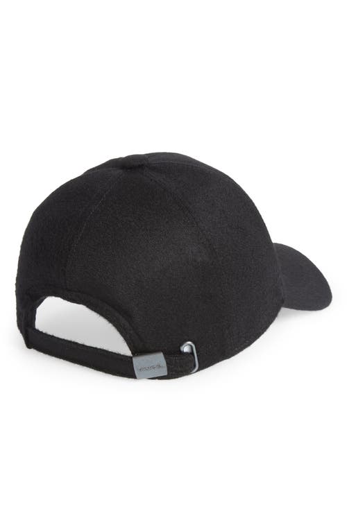 Vince Cashmere Baseball Cap In Black