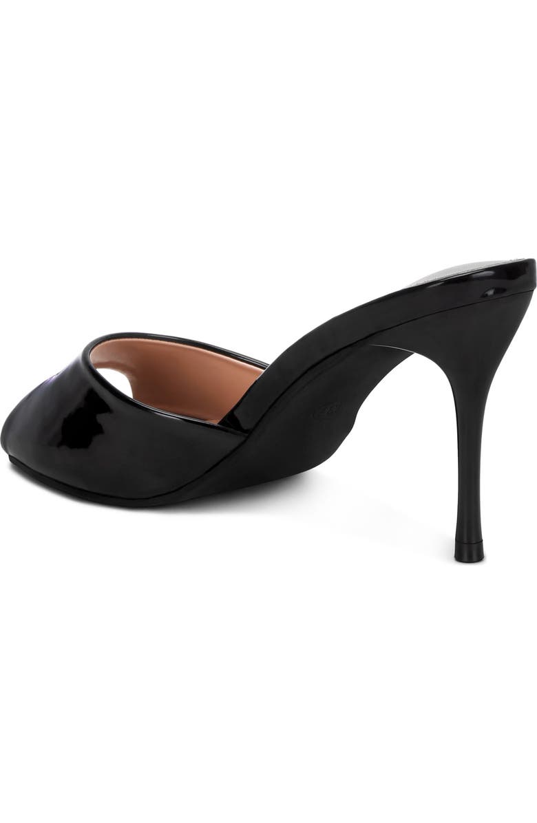 LONDON RAG Lilith Peeptoe Slide Sandal, Alternate, color, Black